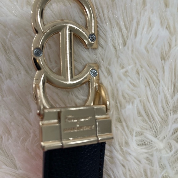 Salvatore Ferragamo Red Belt with Gold Accent